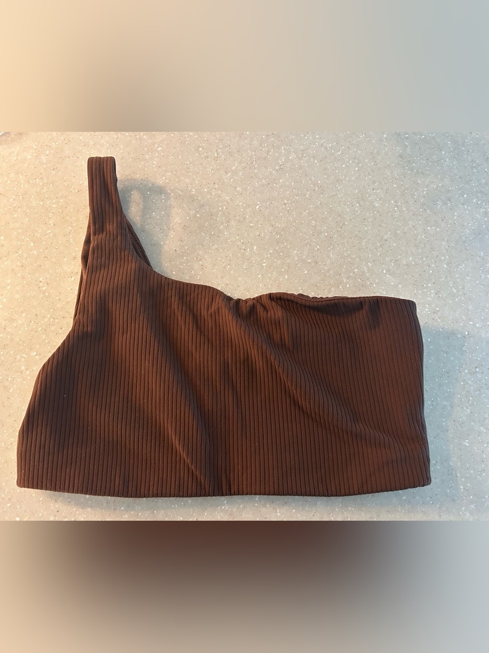 Lululemon Ribbed Nulu Asymmetrical Yoga Bra - Size 6